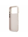 Guess Guess PU Grained 4G Logo Stand Camera Frame Zadný kryt pre iPhone 17 Pro Pink