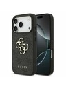 Guess Guess PU 4G Metal Logo Zadný kryt pre iPhone 17 Pro Grey