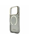 Guess Guess IML Glitter Script Strap MagSafe Zadný kryt pre iPhone 17 Pro Black