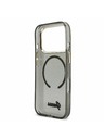 Guess Guess IML Glitter Script Strap MagSafe Zadný kryt pre iPhone 17 Pro Black