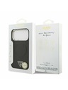Guess Guess PU Leather Triangle Logo MagSafe Zadný kryt pre iPhone 17 Pro Black