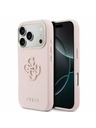 Guess Guess PU Resin Logo Zadný kryt pre iPhone 17 Pro Pink