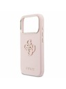 Guess Guess PU Resin Logo Zadný kryt pre iPhone 17 Pro Pink