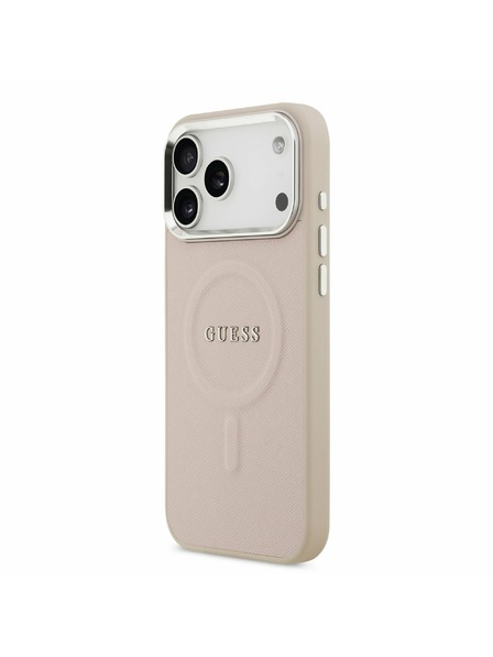 Guess Guess PU Saffiano MagSafe Zadný kryt pre iPhone 17 Pro Pink