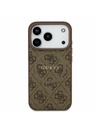 Guess Guess PU Leather 4G Colored Ring MagSafe Zadný kryt pre iPhone 17 Pro Brown