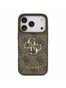 Guess Guess PU 4G Metal Logo Zadný kryt pre iPhone 17 Pro Brown