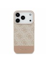 Guess Guess PU 4G Stripe Zadný kryt pre iPhone 17 Pro Pink