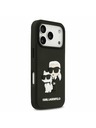 Karl Lagerfeld Karl Lagerfeld 3D Rubber Karl and Choupette Zadný kryt pre iPhone 17 Pro Black
