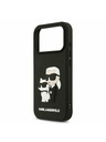 Karl Lagerfeld Karl Lagerfeld 3D Rubber Karl and Choupette Zadný kryt pre iPhone 17 Pro Black
