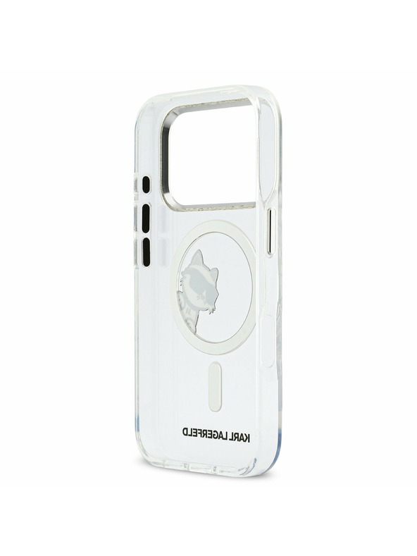 Karl Lagerfeld Karl Lagerfeld IML Choupette Peekaboo MagSafe Zadný kryt pre iPhone 17 Pro Transparent