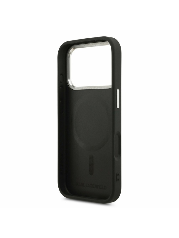 Karl Lagerfeld Karl Lagerfeld PU RSG Logo MagSafe Zadný kryt pre iPhone 17 Pro Black