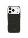 Karl Lagerfeld Karl Lagerfeld Grained PU Repeated Logo MagSafe Zadný kryt pre iPhone 17 Pro Black