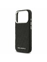 Karl Lagerfeld Karl Lagerfeld Grained PU Repeated Logo MagSafe Zadný kryt pre iPhone 17 Pro Black