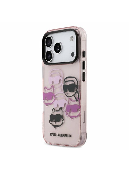 Karl Lagerfeld Karl Lagerfeld IML Multi K&CH Heads Zadný kryt pre iPhone 17 Pro Pink