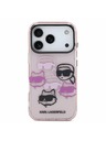Karl Lagerfeld Karl Lagerfeld IML Multi K&CH Heads Zadný kryt pre iPhone 17 Pro Pink