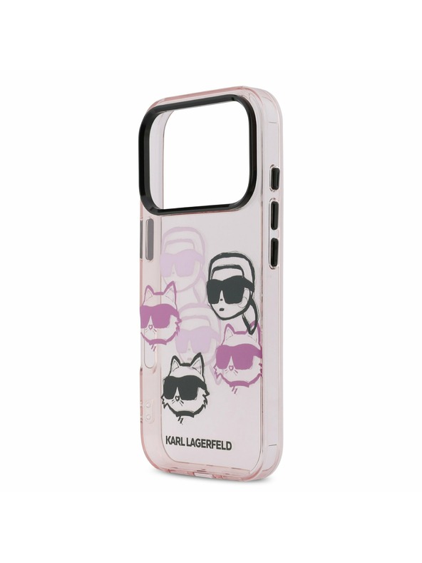 Karl Lagerfeld Karl Lagerfeld IML Multi K&CH Heads Zadný kryt pre iPhone 17 Pro Pink