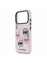 Karl Lagerfeld Karl Lagerfeld IML Multi K&CH Heads Zadný kryt pre iPhone 17 Pro Pink