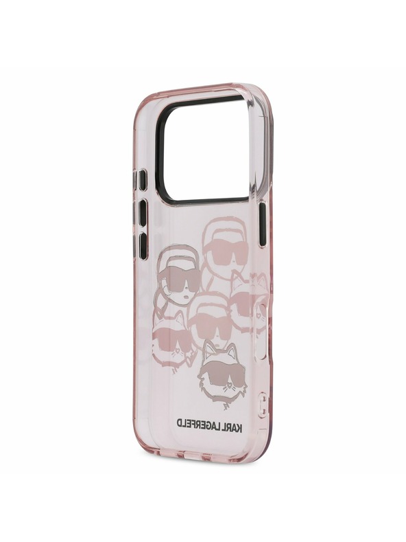 Karl Lagerfeld Karl Lagerfeld IML Multi K&CH Heads Zadný kryt pre iPhone 17 Pro Pink