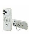 Karl Lagerfeld Karl Lagerfeld Ringstand Karl and Choupette MagSafe Zadný kryt pre iPhone 17 Pro White