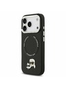 Karl Lagerfeld Karl Lagerfeld PU Karl and Choupette Heads Pins MagSafe Zadný kryt pre iPhone 17 Pro Black