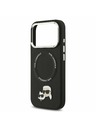 Karl Lagerfeld Karl Lagerfeld PU Karl and Choupette Heads Pins MagSafe Zadný kryt pre iPhone 17 Pro Black