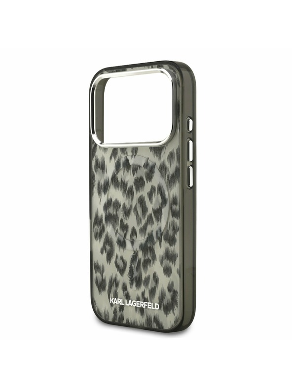 Karl Lagerfeld Karl Lagerfeld IML Leopard MagSafe Zadný kryt pre iPhone 17 Pro Brown