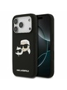 Karl Lagerfeld Karl Lagerfeld Liquid Silicone Double Heads MagSafe Zadný kryt pre iPhone 17 Pro Black