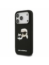 Karl Lagerfeld Karl Lagerfeld Liquid Silicone Double Heads MagSafe Zadný kryt pre iPhone 17 Pro Black