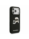 Karl Lagerfeld Karl Lagerfeld Liquid Silicone Double Heads MagSafe Zadný kryt pre iPhone 17 Pro Black