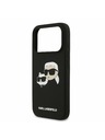 Karl Lagerfeld Karl Lagerfeld Liquid Silicone Double Heads MagSafe Zadný kryt pre iPhone 17 Pro Black