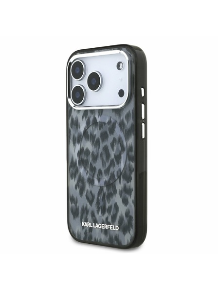 Karl Lagerfeld Karl Lagerfeld IML Leopard MagSafe Zadný Kryt pre iPhone 17 Pro Grey
