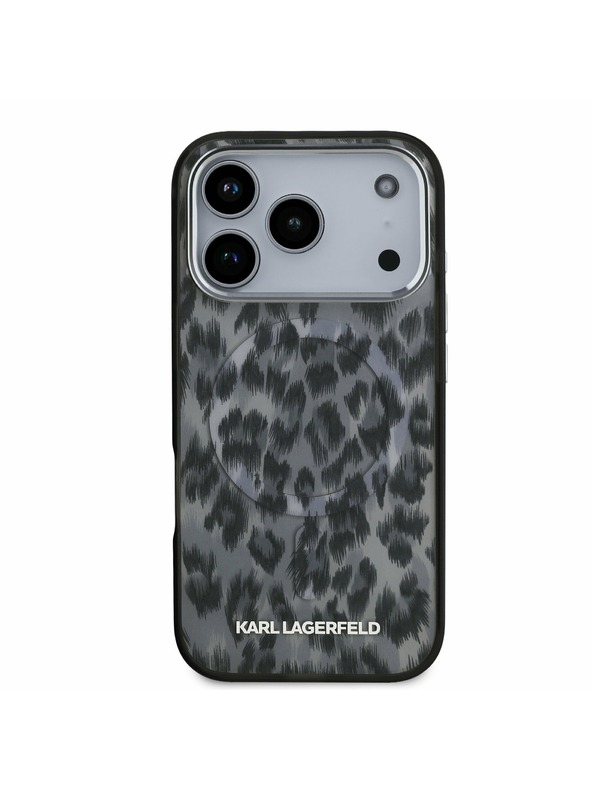 Karl Lagerfeld Karl Lagerfeld IML Leopard MagSafe Zadný Kryt pre iPhone 17 Pro Grey