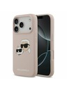 Karl Lagerfeld Karl Lagerfeld Liquid Silicone Double Heads MagSafe Zadný Kryt pre iPhone 17 Pro Pink