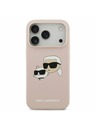 Karl Lagerfeld Karl Lagerfeld Liquid Silicone Double Heads MagSafe Zadný Kryt pre iPhone 17 Pro Pink