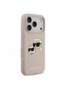 Karl Lagerfeld Karl Lagerfeld Liquid Silicone Double Heads MagSafe Zadný Kryt pre iPhone 17 Pro Pink