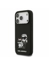 Karl Lagerfeld Karl Lagerfeld Liquid Silicone K&CH Sketch MagSafe Zadný Kryt pre iPhone 17 Pro Black