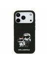 Karl Lagerfeld Karl Lagerfeld Liquid Silicone K&CH Sketch MagSafe Zadný Kryt pre iPhone 17 Pro Black