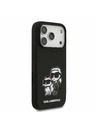 Karl Lagerfeld Karl Lagerfeld Liquid Silicone K&CH Sketch MagSafe Zadný Kryt pre iPhone 17 Pro Black