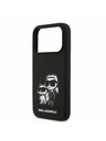 Karl Lagerfeld Karl Lagerfeld Liquid Silicone K&CH Sketch MagSafe Zadný Kryt pre iPhone 17 Pro Black