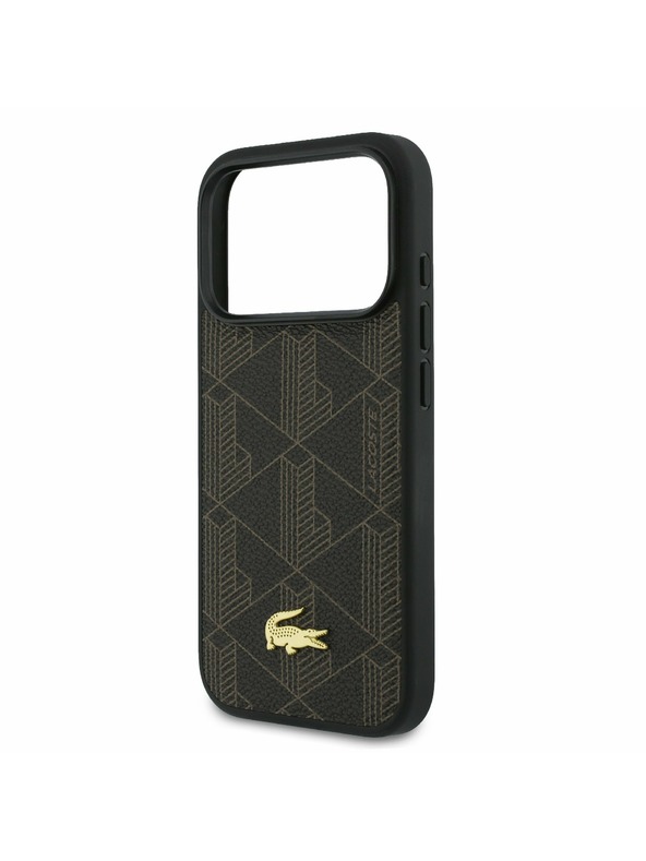 Lacoste Lacoste PVC Blend MagSafe Zadný Kryt + Peňaženka pre iPhone 17 Pro Brown