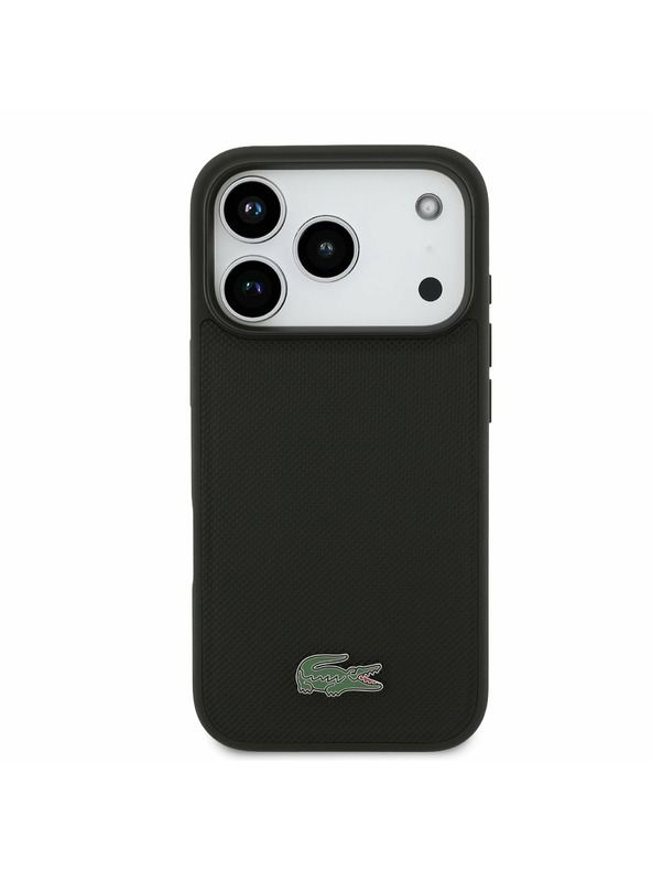 Lacoste Lacoste Iconic Petit Pique MagSafe Zadný Kryt + Peňaženka pre iPhone 17 Pro Black