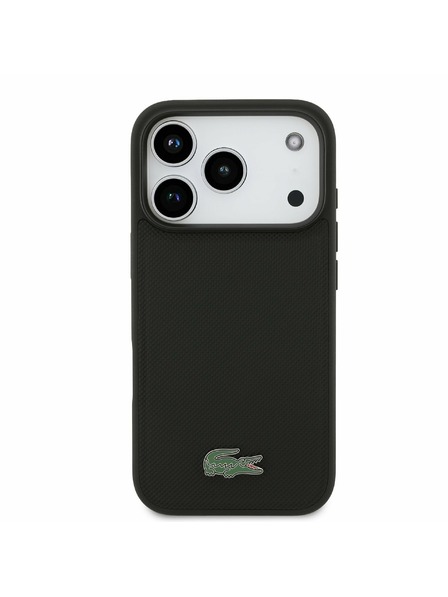 Lacoste Lacoste Iconic Petit Pique MagSafe Zadný Kryt + Peňaženka pre iPhone 17 Pro Black