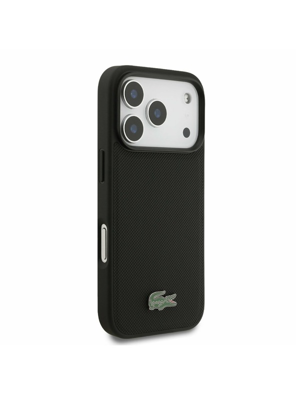 Lacoste Lacoste Iconic Petit Pique MagSafe Zadný Kryt + Peňaženka pre iPhone 17 Pro Black