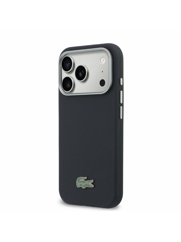 Lacoste Lacoste PVC Petit Pique Semi Wrap MagSafe Kryt pre iPhone 17 Pro Navy