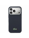 Lacoste Lacoste PVC Petit Pique Semi Wrap MagSafe Kryt pre iPhone 17 Pro Navy