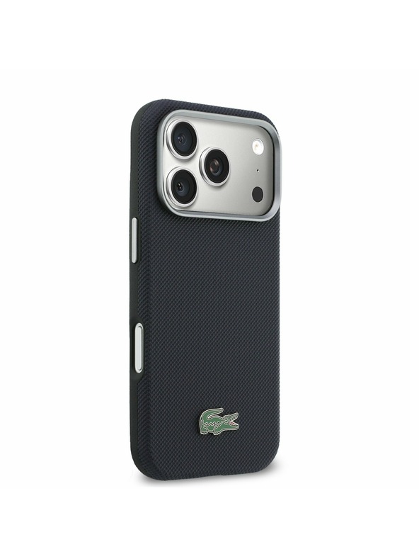 Lacoste Lacoste PVC Petit Pique Semi Wrap MagSafe Kryt pre iPhone 17 Pro Navy