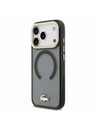 Lacoste Lacoste PC/TPU Frosted Finish Gold Logo MagSafe Zadný Kryt pre iPhone 17 Pro Black
