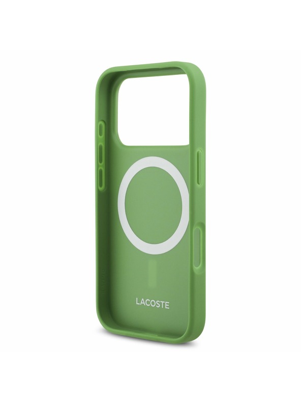 Lacoste Lacoste Iconic Petit Pique MagSafe Zadný Kryt + Peňaženka pre iPhone 17 Pro Green