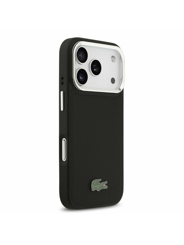 Lacoste Lacoste Iconic Petit Pique Camera Stand MagSafe Zadný Kryt pre iPhone 17 Pro Black