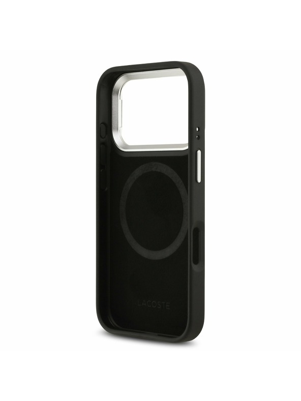 Lacoste Lacoste Iconic Petit Pique Camera Stand MagSafe Zadný Kryt pre iPhone 17 Pro Black